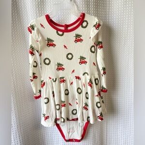 Kyte BABY Red and White Festive Onesie